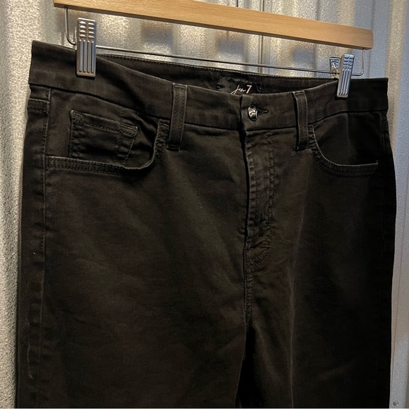 Jen7 7 for all Mankind petite ankle skinny black jeans size 12 women - Picture 11 of 16